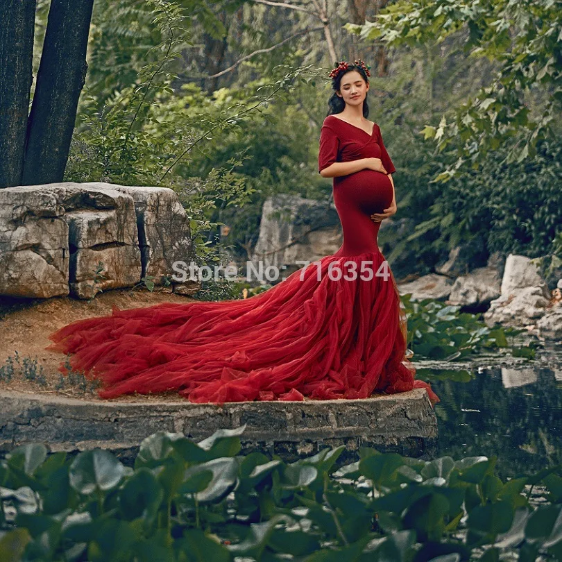 Желтое кружевное платье с v-образным вырезом для беременных Беременность Платье