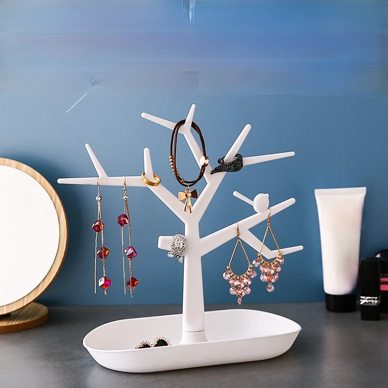 

Popular Beauty and Health Jewelry Necklace Ring Earring Tree Stand Display Organizer Holder Show Rack