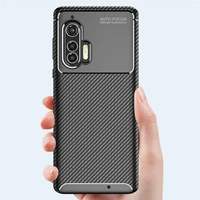For Motorola Moto rola edge Plus Case Luxury Carbon Fiber Bumper Silicone Phone Back Case For Moto rola edge Cover