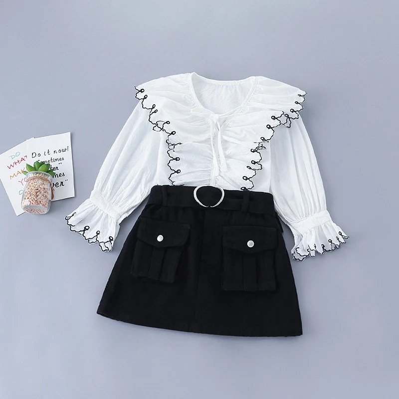 Модный комплект одежды принцессы из 2 предметов для девочек 2020 г. Весенняя