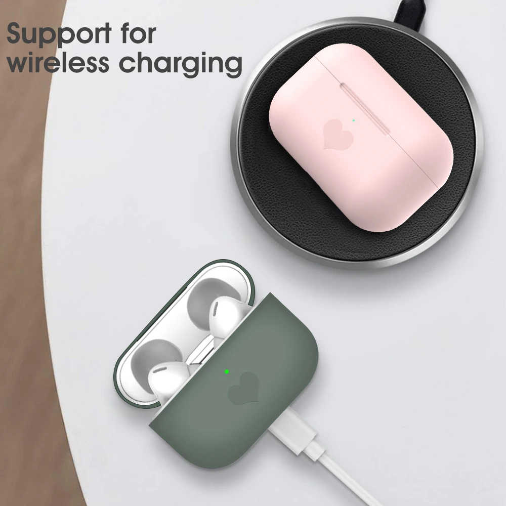 

Soft Earphone Case For Apple AirPods Pro Case Cover Cute TPU Silicone Earphones Case For AirPods Pro Capa Shell Love Couple