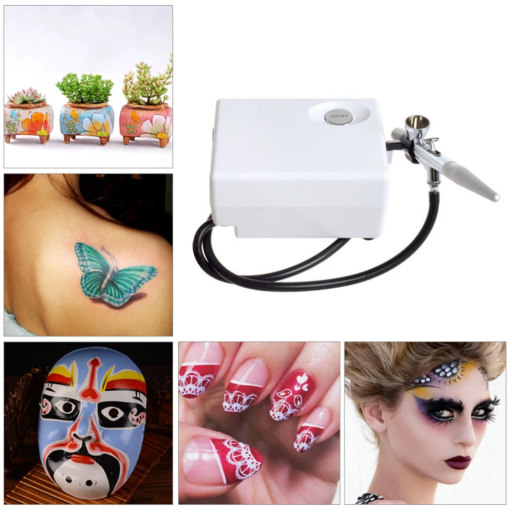 Аэрограф портативный мини воздушный компрессор комплект для художественной