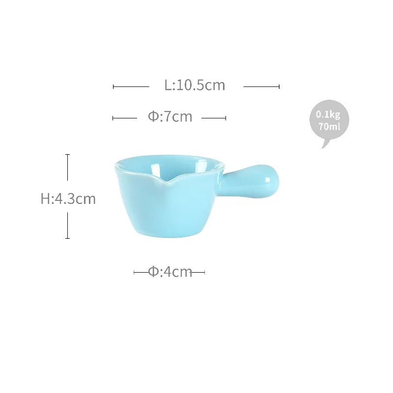 Керамическая тарелка для соуса с твердой ручкой фарфоровое острое блюдо розлива