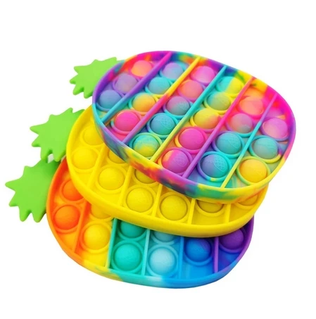 

Push System It Bubble Pineapple Rainbow Color Fidget Toys Autism Special Needs Sensory Anti-stress Relief Toy Kids Toys