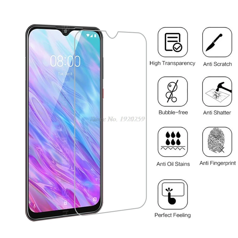 Защитное стекло ZTE Blade 20 взрывозащищенное Закаленное для защита экрана
