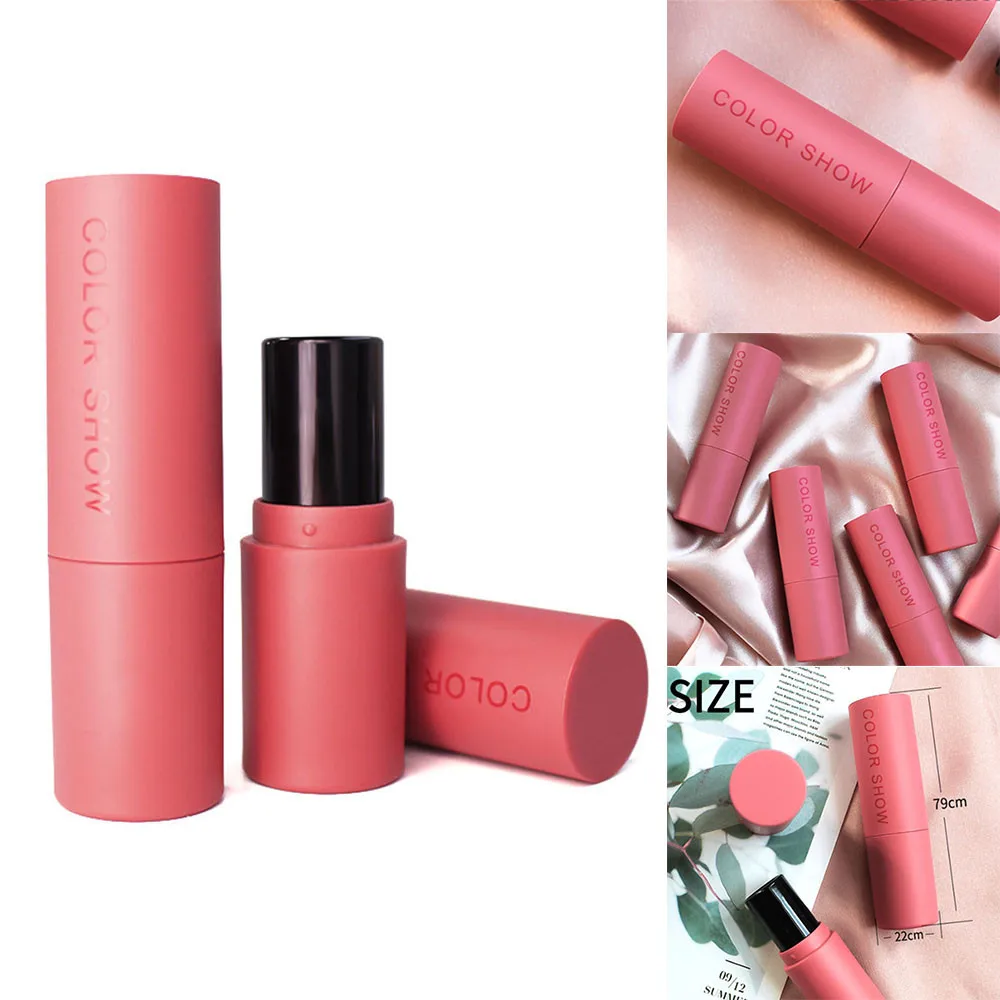 Матовая сухих розового цвета пустой тюбик для Помады Косметический контейнер