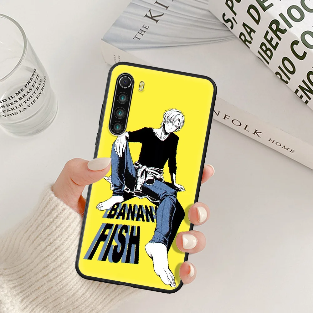 

Anime Cartoon Banana Fish Phone Case For Xiaomi Redmi Note 7 8 8T 9 9S 4X 7 7A 9A K30 Pro Ultra black Etui Pretty Waterproof