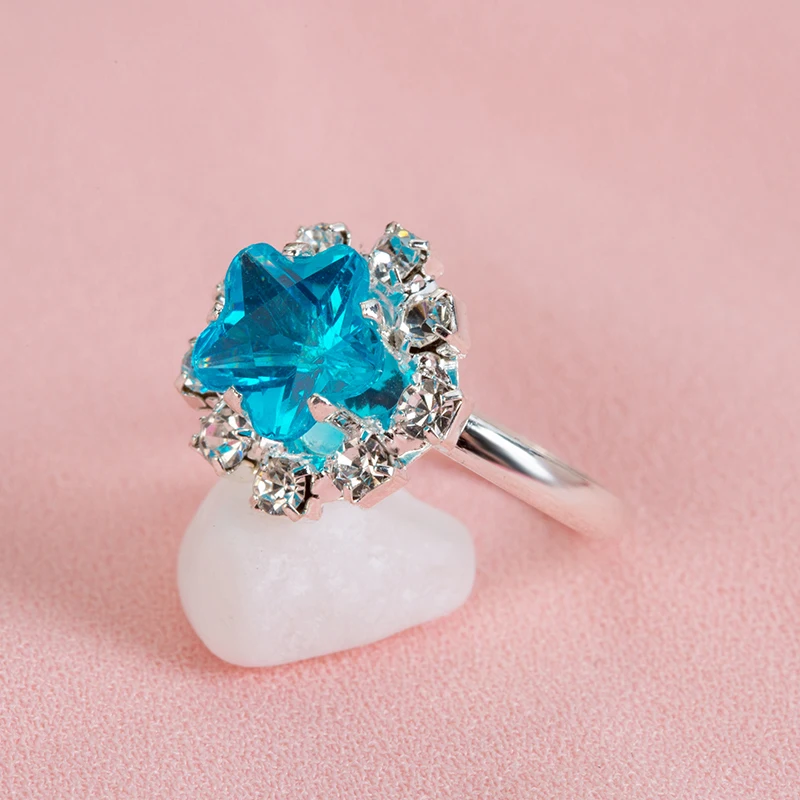 JUNWEISPIN 12 шт. регулируемое кольцо для девочек в коробке игры и платья разные