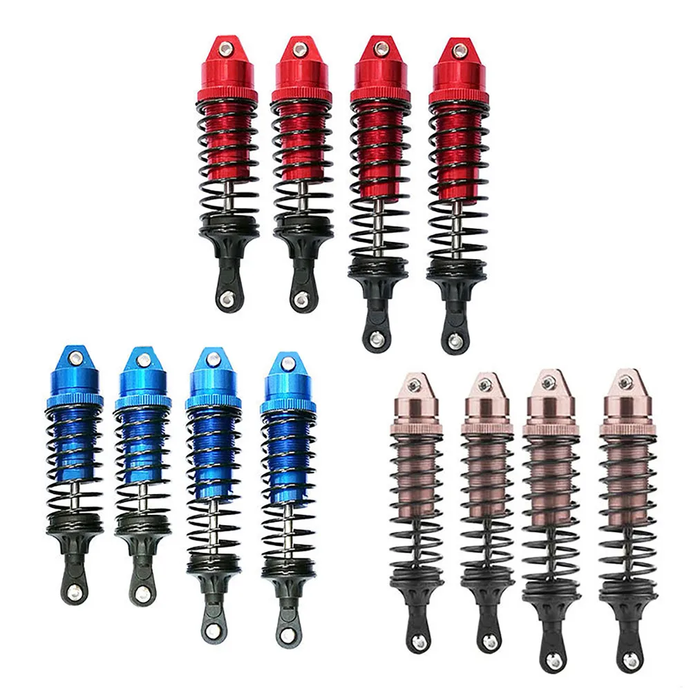 

4PCS Front & Rear Metal Spring Shock Absorber for 1/10 RC Traxxas Slash 4x4 727 RC Model Car Parts