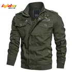 Мужская тактическая куртка-бомбер, зимняя хлопковая куртка-карго MA-1, армейская куртка пилота в стиле милитари, пальто размера плюс 6XL