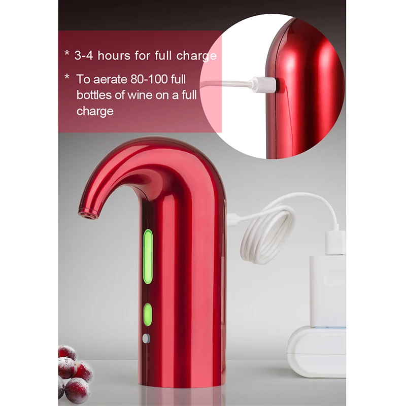 

Electronic Intelligent Wine Decanter Wine Dispenser Pump For Red And White Wine Electric Instant Wine Aerator