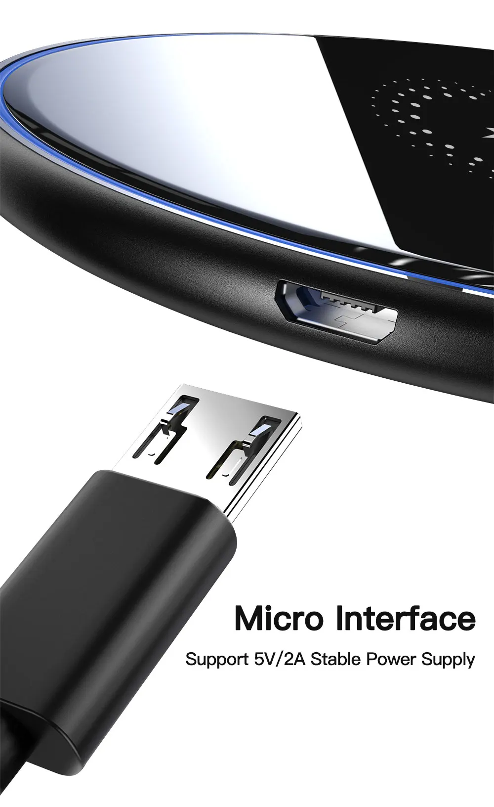 Беспроводное зарядное устройство Essager Qi Индукционное для iPhone 11 Pro X Xiaomi mi 10 Samsung