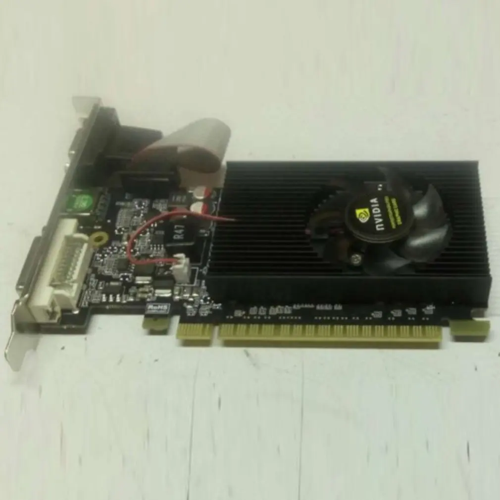 Видеокарта GT730 2 Гб GV-N730-2GI D3 128Bit GDDR3 графические карты для nVIDIA Geforce GT 730 HDMI Dvi б/у VGA |