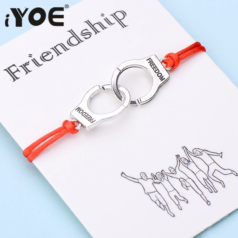 IYOE Wish Card браслеты на запястье дружбы для женщин мужчин детей браслет с красной