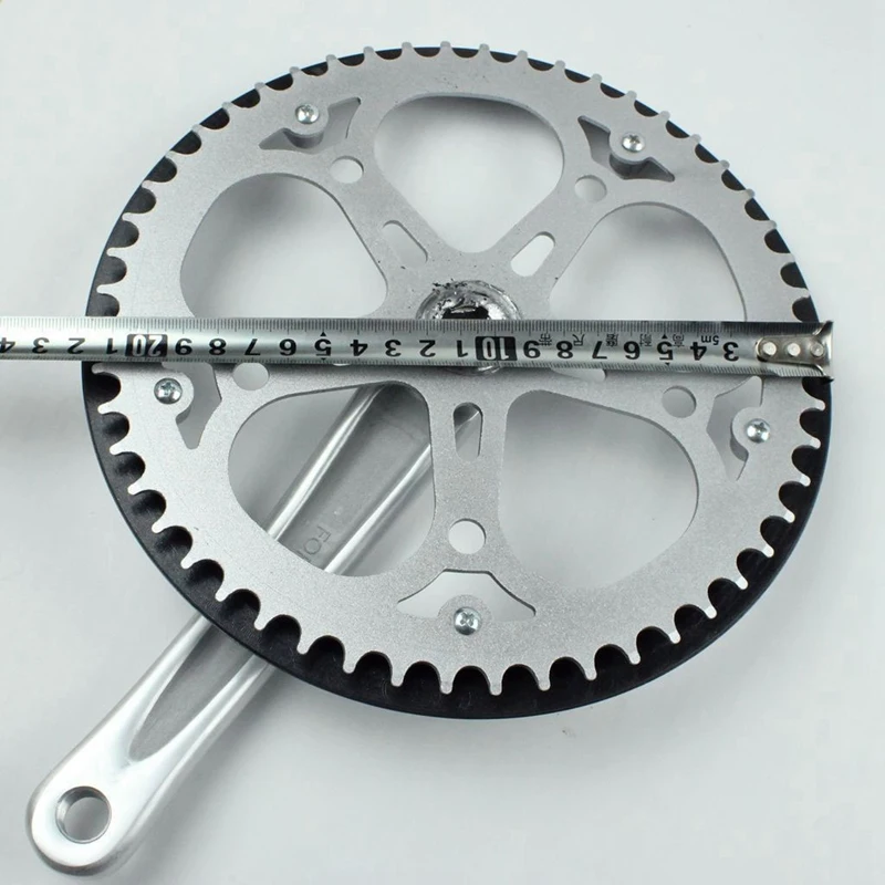 Folding Bike Crankset 52T Square Hole 170mm CNC Bicycle Crank Set Sprocket |