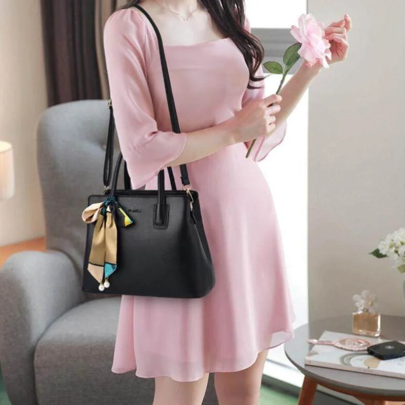 

Crossbody Bag Women's Shoulder Bags Handbags Pu Leather Top-Handle Purse Large Lightweight Satchel Fashion Korean European