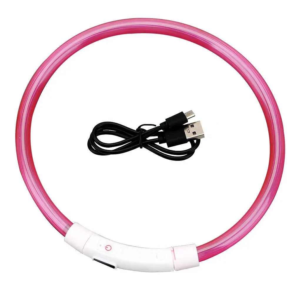 

Hot sale Led Usb Dog Collar Pet Dog Collar Night Dog Collars Glowing Luminous Rechargeable LED Night Safety Flashing Glow Dropsh