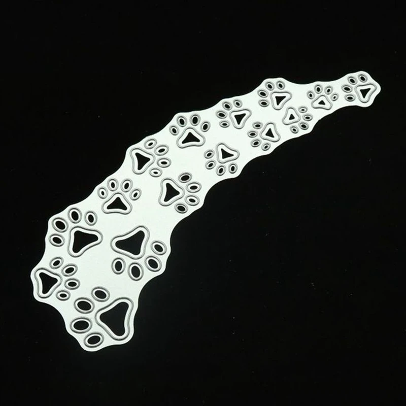 2019 New Die Cut Craft Embossing Card Making Christmas DIY Photo Album Decoration Dog Paw Print Metal Cutting Dies |
