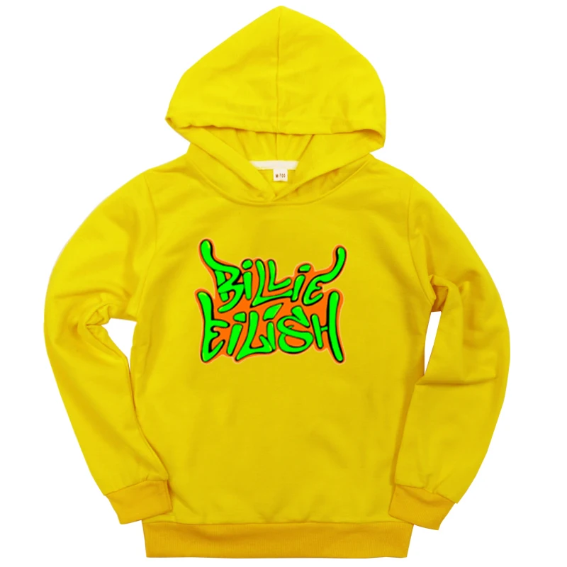 Hoodies 9 Новинка года; детские толстовки с капюшоном и принтом Billie Eilish для малышей; повседневные осенние толстовки для мальчиков и девочек; спортивная одежда с капюшоном для детей-подростков; Одежда для младенцев - Цвет: Hoodies 9