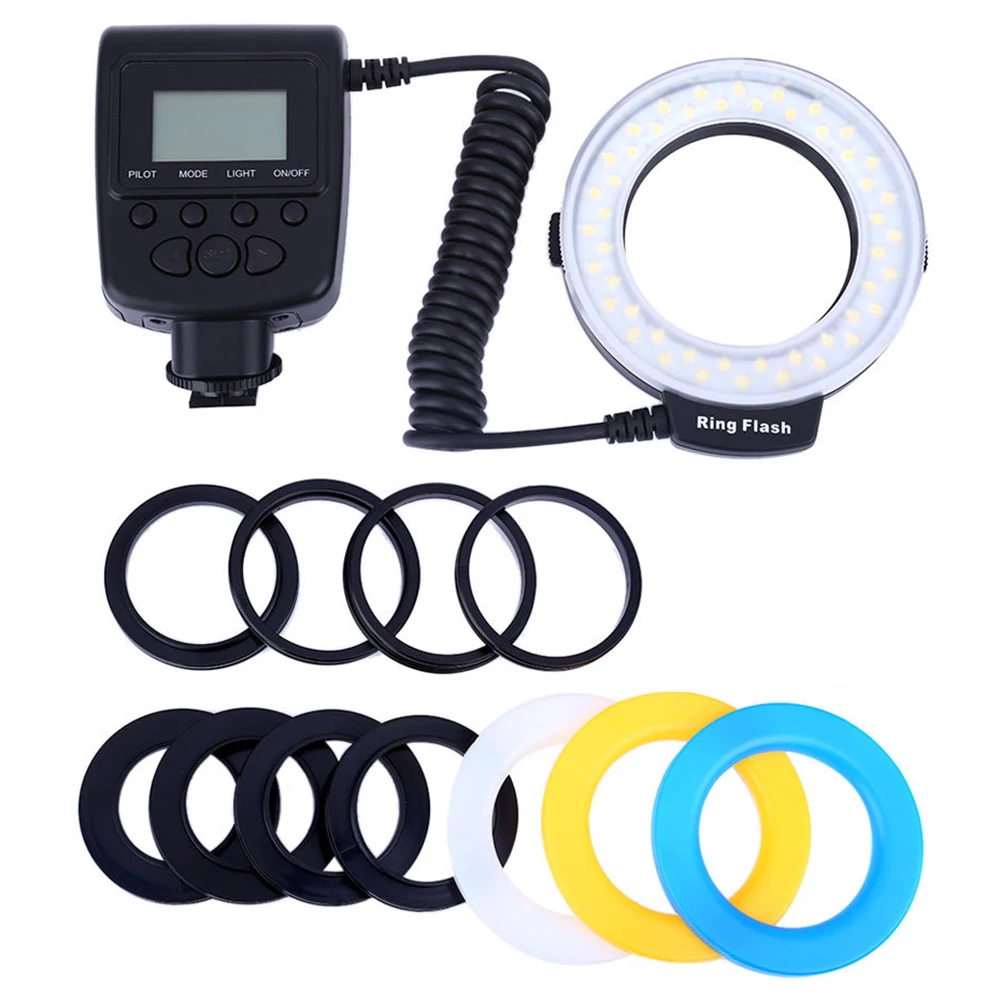 

HD-130 Macro Ring Lights LED Macro Ring Flash Light Ring for Canon Nikon Canon Pentax Olympus Panasonic Camera