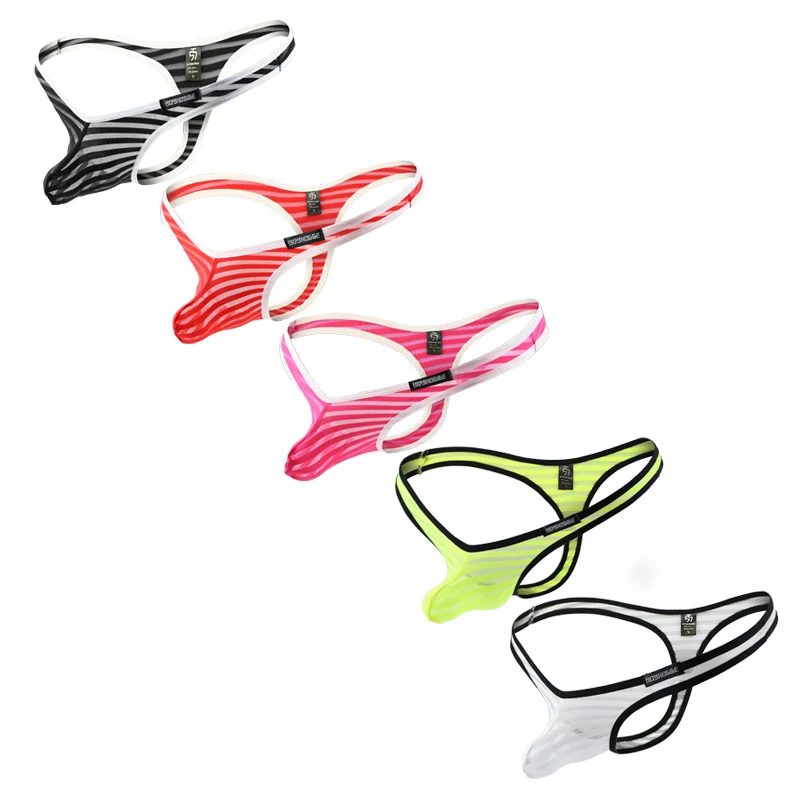 5 шт. мужские трусы-брифы с Т-образной спинкой |