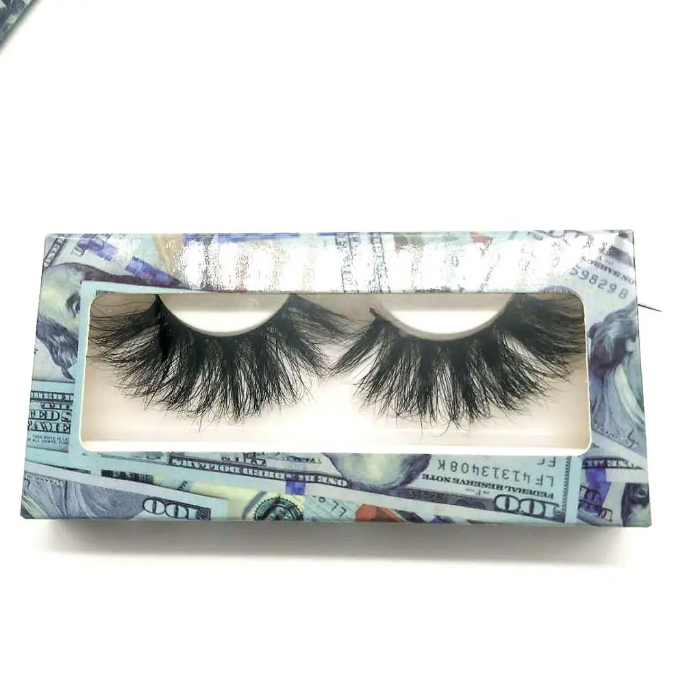 

5D Mink eyelashes dramtic False Eyelashes 25mm mink lashes Fluffy reusable Crisscross cilios Glamorous mink lashes for makeup