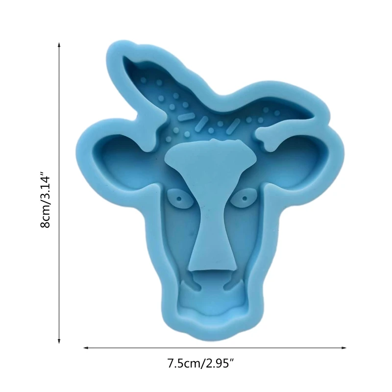 

13MC Bull Head Shape Quicksand Box Epoxy Resin Mold Storage Case Silicone Mould DIY Crafts Container Jewelry Decorations Making