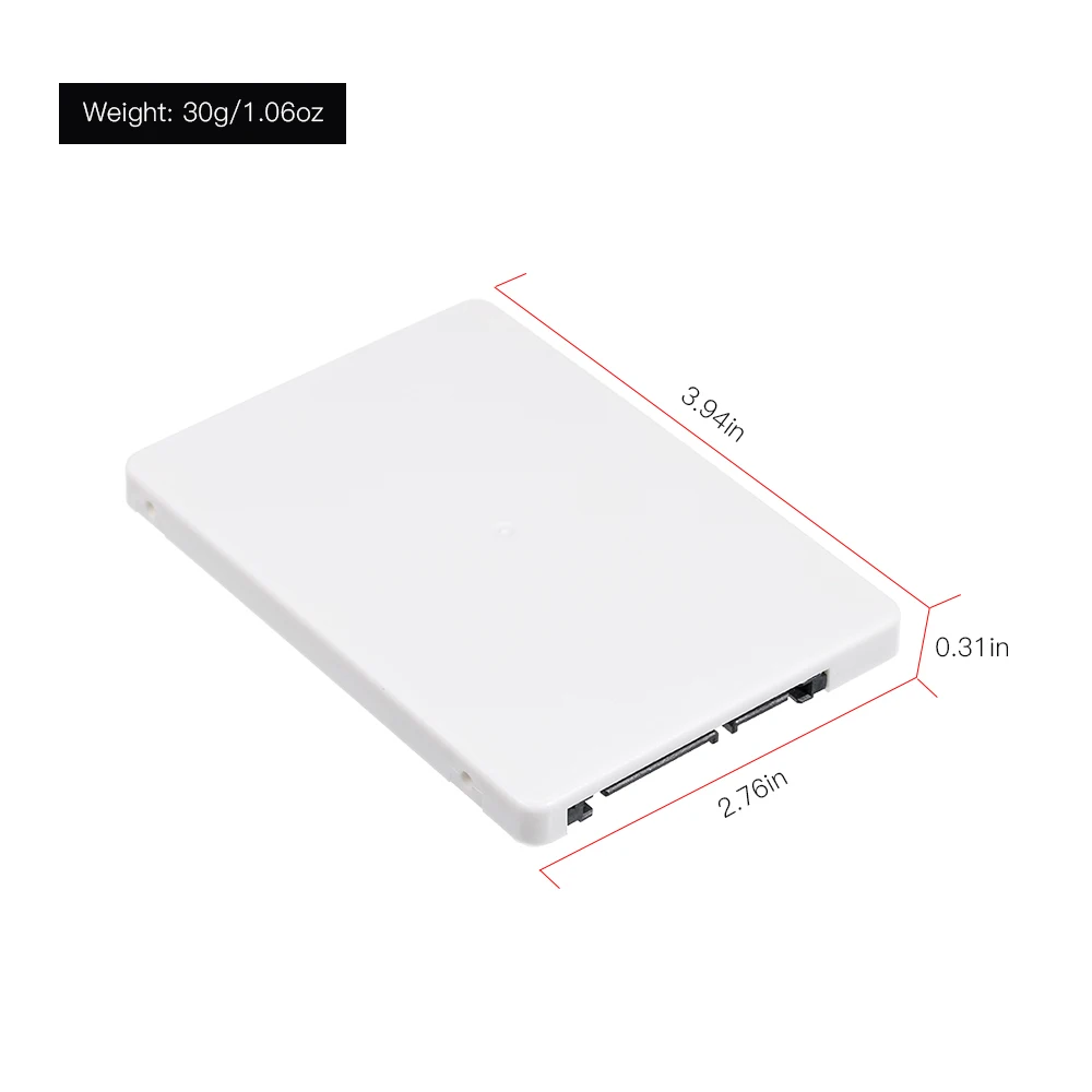 Корпус mSATA SATA SSD адаптер на 2 5 твердотельный Накопитель жесткий диск конвертер 3 0