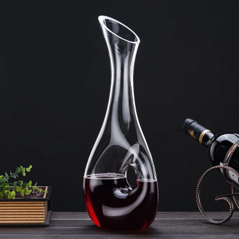 Графин для красного вина модный дизайн графин в стиле улитки стеклянный без