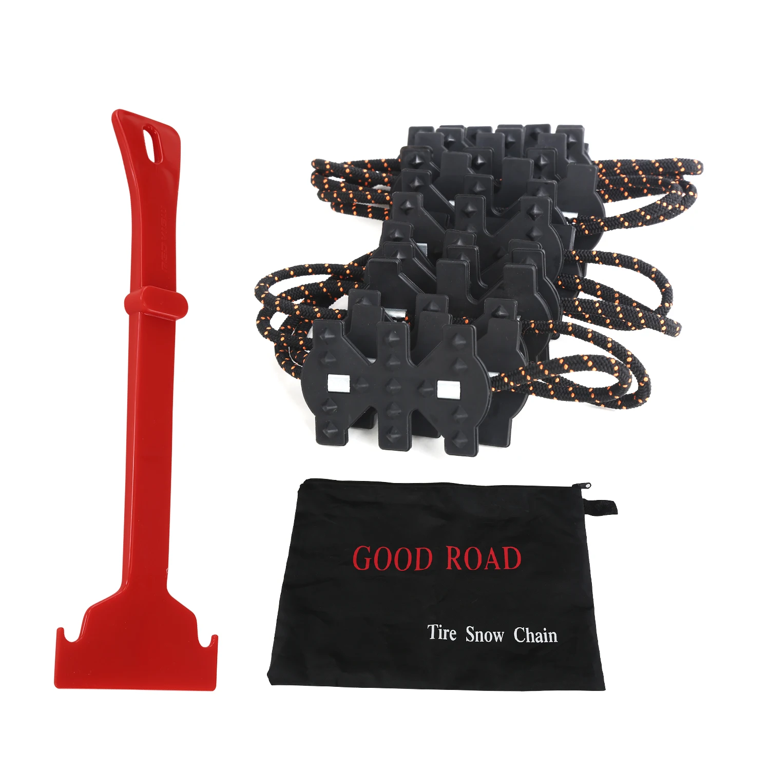 4 шт. зимняя противоскользящая универсальная черная износостойкая колесная шина