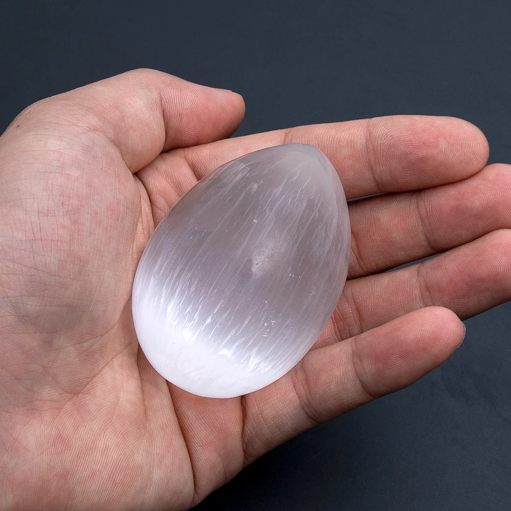Камень Selenite Energy натуральный кристалл драгоценный камень яйцо исцеляющая чакра