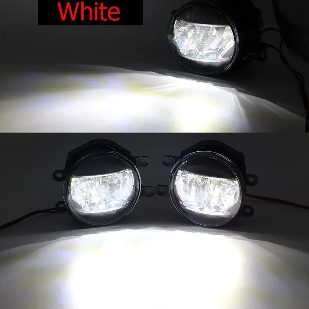 

2 шт., передний бампер автомобиля, противотуманные фары в сборе для Toyota RAV 4 RAV4 2019 2020, светодиодные противотуманные фары дневного света DRL 30 Вт 4000LM 12 В