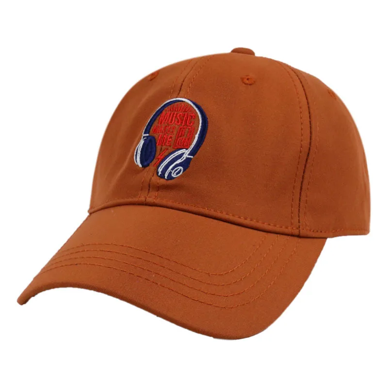 

Women's Fashion Street Cool Lettered Earphone Embroidered Baseball Cap INS Spring And Summer Outdoor Sunshade Sun Visor Cap Girl