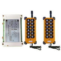 3000m dc 12v 24v 36v 48v 12ch radio controller rf wireless remote control overhead travelling crane system receivertransmitter