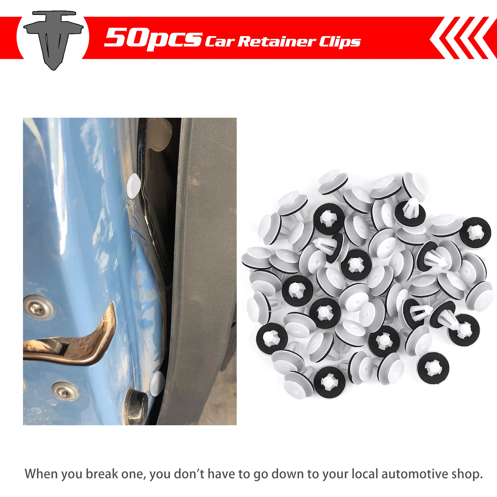 

QEEPEI 50 PCS Replacement for Mercedes Benz Door Panel Clips - OEM 0119887678/0069884378 Interior Trim Clips