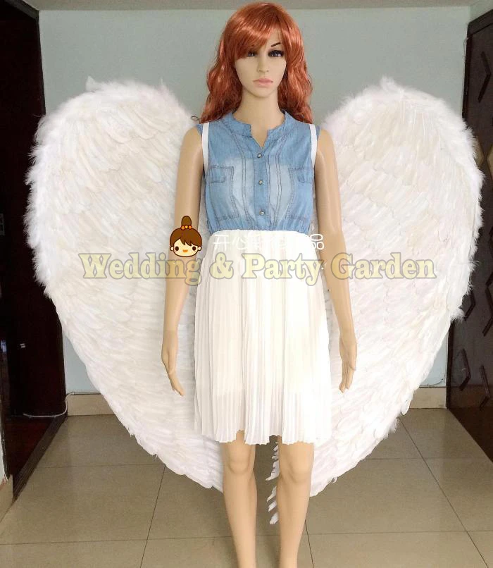 

Heart-shape cosplay fashion feather wings stage lagre props pure handmade Fashion angel wings props model catwalk shows