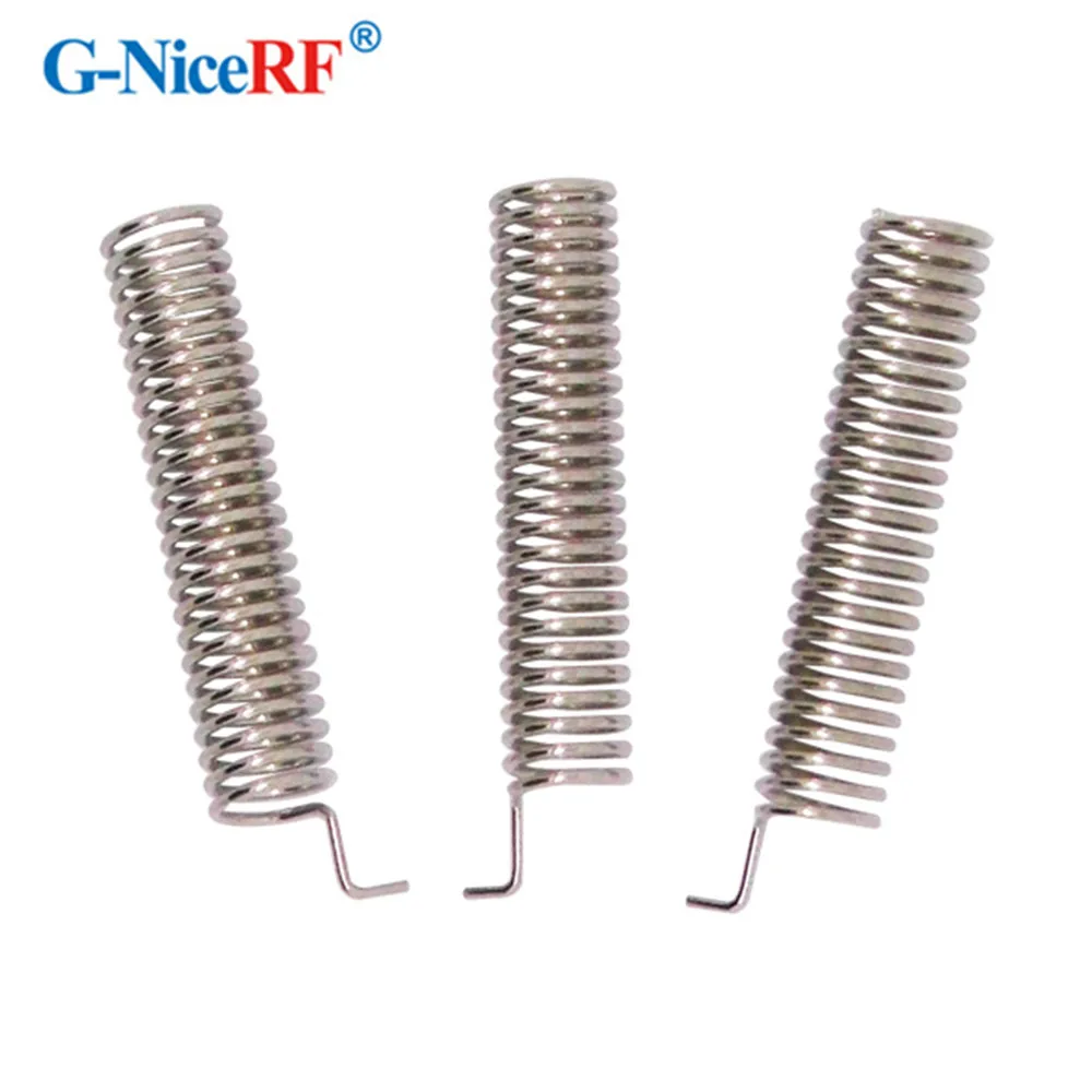 5pcs/pack 433MHz Nickel-Plated Spring Antenna SW433-TH32DN