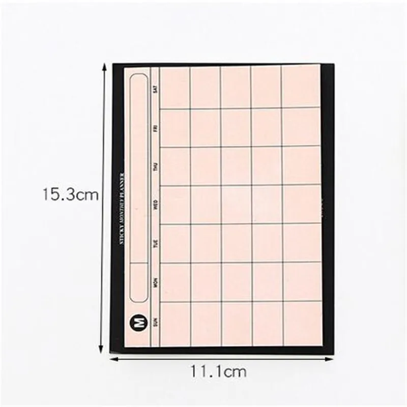 

Summer Flamingo Monthly Paper Pad 30 Sheets 145*95mm DIY Monthly Planner Desk Agenda Gift School Office Supplies
