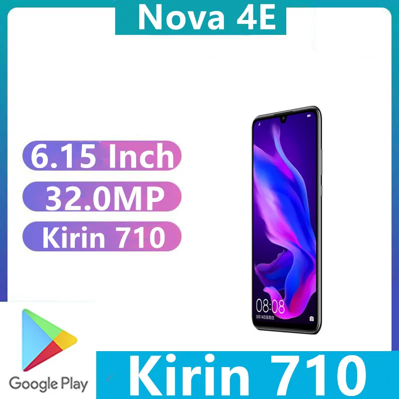 Быстрая доставка DHL HuaWei Nova/4e P30 Lite сотовый телефон 6 15 &quotполный экран 2310x1080 32.0MP