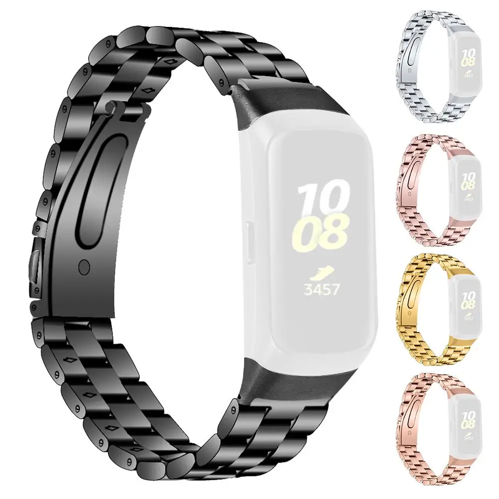 Stainless Steel Wrist Strap Metal Replacement Wristband For Samsung Galaxy Fit SM-R370 Smart Bracelet Accessories | Электроника