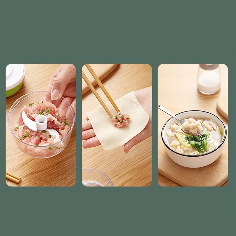 

Portable Vegetable and Food Cutter Manual Garlic Puller Fruit Chopper Multi-function Meat Grinder Vegetable Cutter Kitchen Tool