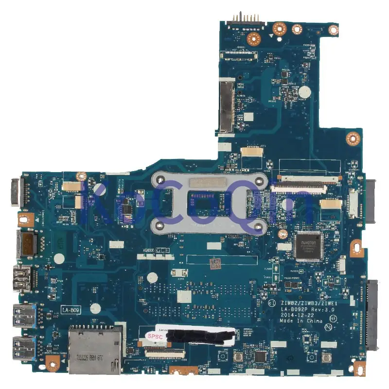 KoCoQin материнская плата для ноутбука LENOVO Ideapad B40 70 Core SR24B Pentium 3825U LA B092P 5B20K06829