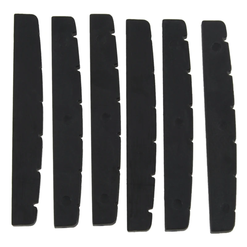 

6x Black 6-string Guitar top nut 42x3.5mm