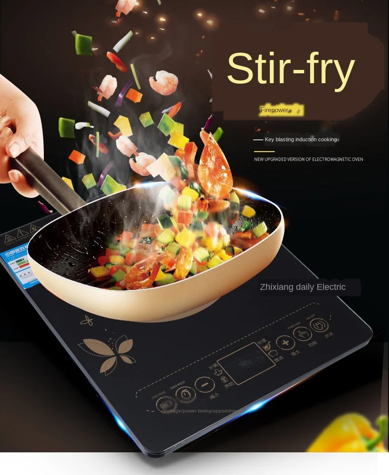 

Electric Magnetic Induction Cooker Waterproof Hot Pot Oven Furnace Cooking Stove Kitchen Hotpot Heater Cooktop 220V