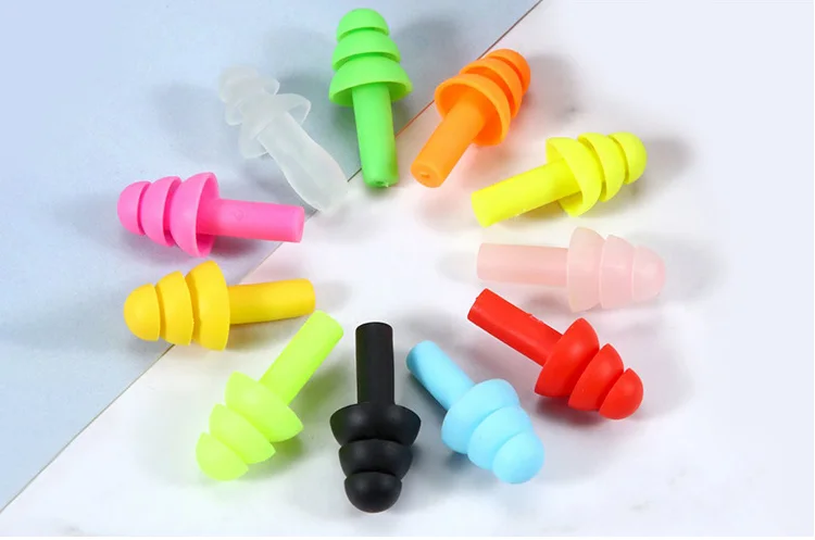 1 пара Многоразовые водонепроницаемые шумоподавляющие мягкие силиконовые