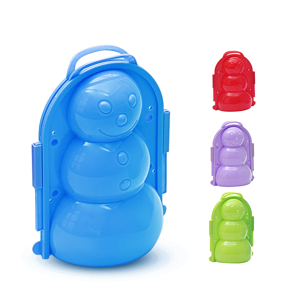 

Winter Plastic Snowball Maker Clip Thick Mini Snowman Model Toy Snowball Clip Color Random for Snowball Fight Children Toy
