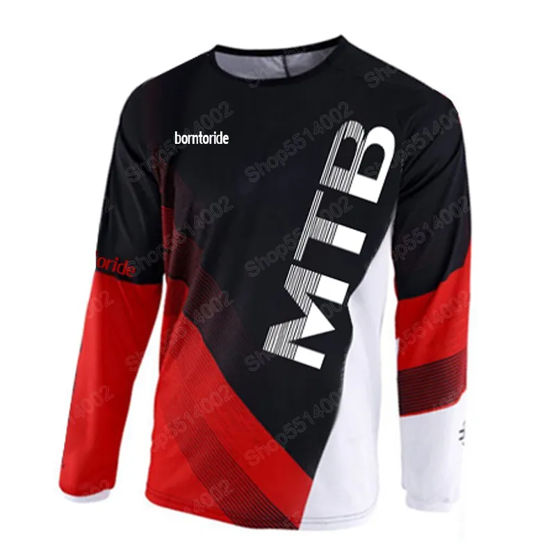 MX Enduro Горные Джерси Горный велосипед гоночная одежда DH MTB рубашка черная длинная