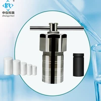 laboratory high temperature pressure reactor stainless steel synthesis reactor 100ml ptfe lined hydrothermal autoclave reactor