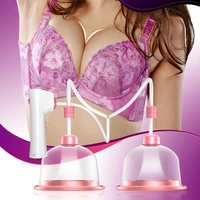 double cup breast massager breast enhancement massager dredge breast enlargement vacuum breast augmentation device