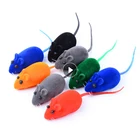 Забавная мышь, Реалистичная резиновая игрушка для кошек, заводная Весенняя плюшевая игрушка, игрушки в форме крысы со звуком, товары для собак и кошек, товары для домашних животных